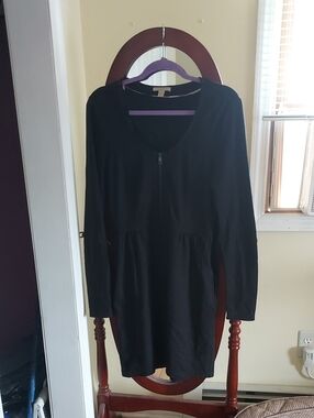 Burberry Black Long Sleeve Dress Size 8